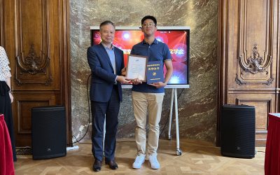 Prix « 2021 Chinese Government Award For Outstanding Self-Financed Students Abroad »
