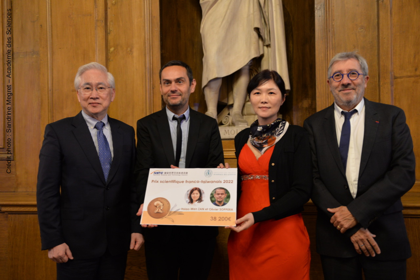 Grand prix scientifique franco-taïwanais : les lauréats sont Olivier SOPPERA et Hsiao-Wen ZAN