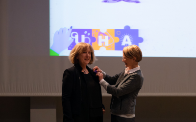 Jocelyne Brendle a été élevée au grade de Chevalier dans l’Ordre des Palmes Académiques.