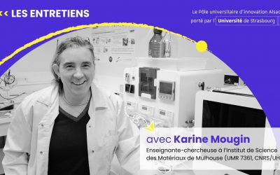 Post du Pôle universitaire d’innovation Alsace sur Karine Mougin